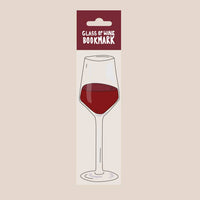 Glass of Wine Bookmark (it's die cut!)