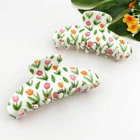 Tulip Oval Hair Claw Clip