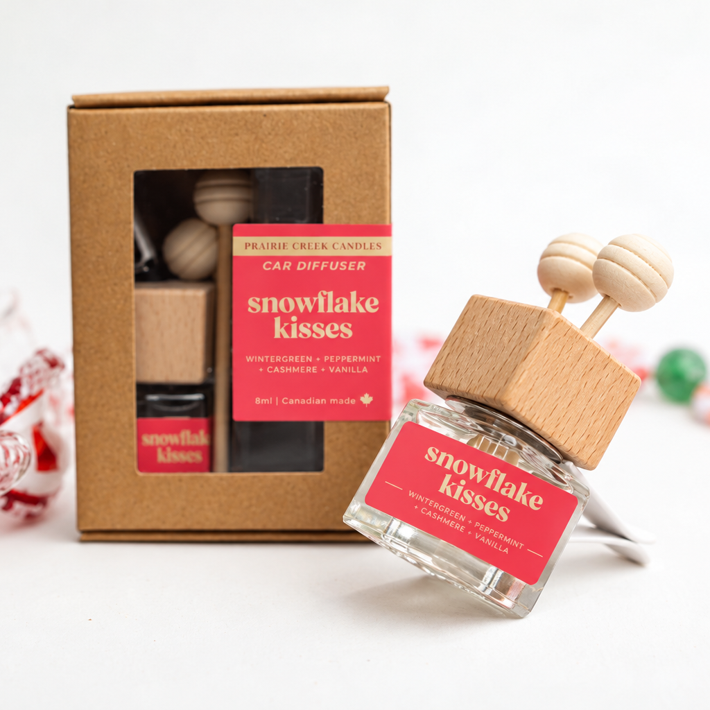SNOWFLAKE KISSES | NON TOXIC VENT CLIP CAR DIFFUSER | HOLIDAY COLLECTION