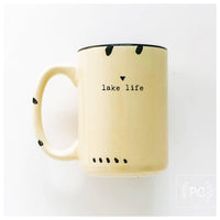Lake life small heart | ceramic mug