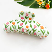Tulip Oval Hair Claw Clip