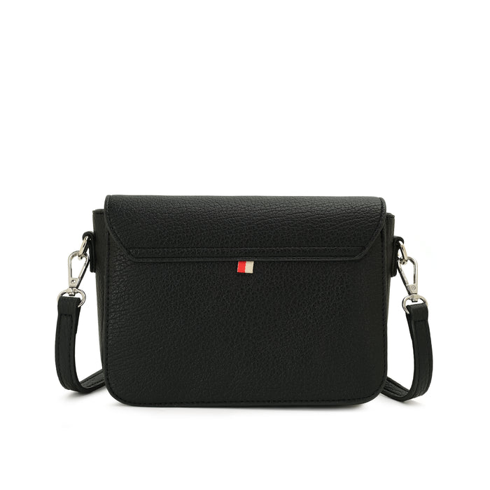 ZEINA Flap Crossbody - Black
