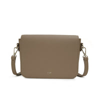 ZEINA Flap Crossbody - Taupe