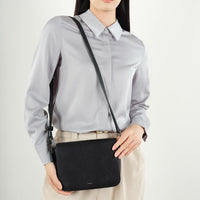 ZEINA Flap Crossbody - Black
