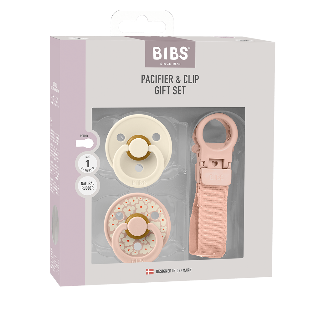 Colour Pacifier & Loop Clip Gift Set