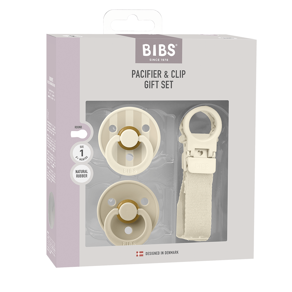 Colour Pacifier & Loop Clip Gift Set