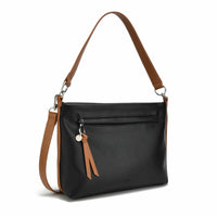 The 'ESTHER' Shoulder Bag Crossbody - Black