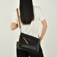 The 'ESTHER' Shoulder Bag Crossbody - Black