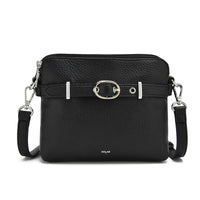 The 'VEDA' Doublet Crossbody - Black