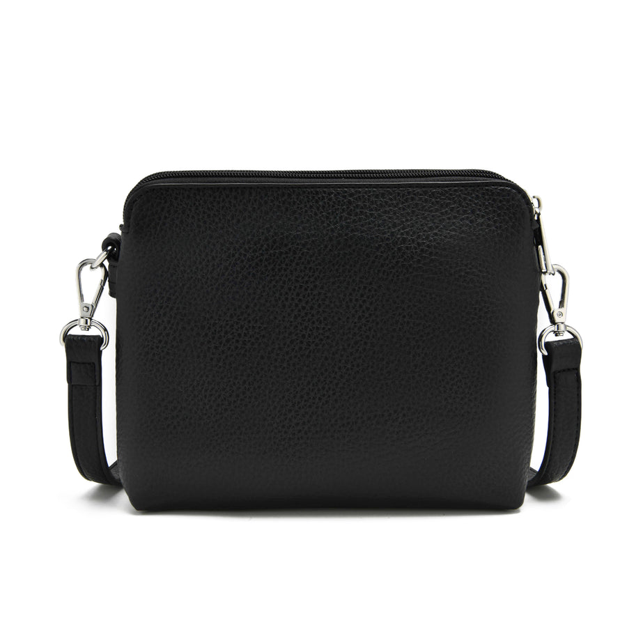 The 'VEDA' Doublet Crossbody - Black
