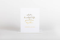 Card - What a Beautiful Life