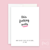 This Fucking Sucks | greeting card