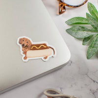 Hot Dog Matte Vinyl Sticker