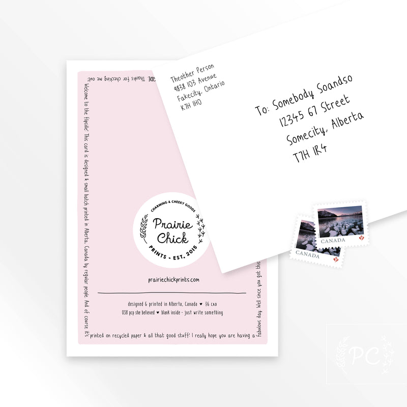 She Believed She Could So She Did | greeting card