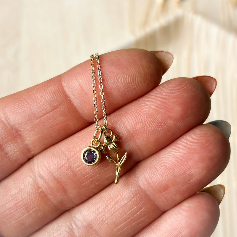 Birth Flower Necklace