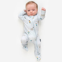 Footed Zipper Sleeper - Go, Team!