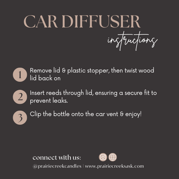 SUNDAY MORNING | NON TOXIC CAR DIFFUSER | FALL COLLECTION