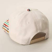 REALLY BUSY DILLY DALLYING Embroidered Stripe Brim Hat