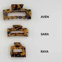 Aven Cellulose Acetate Hair Claw Clips - Core Collection