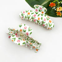 Tulip Oval Hair Claw Clip