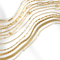 Specialty Chain Necklaces - Stainless Steel Gold Chains