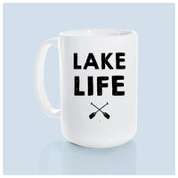 Lake life oars | ceramic mug