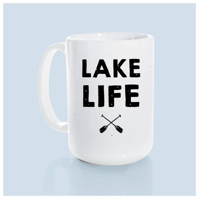 Lake life oars | ceramic mug