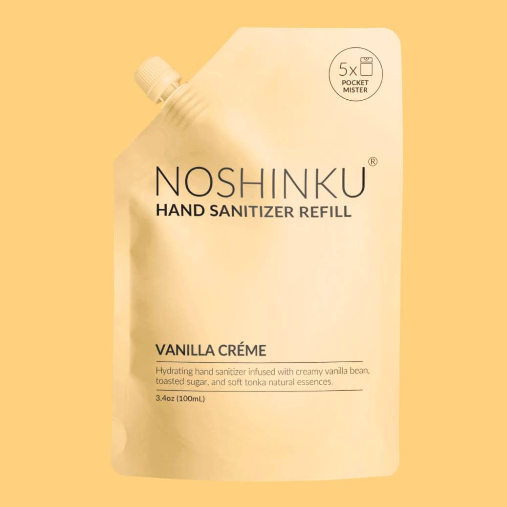 Vanilla Creme Sanitizer Travel Refill Pouch