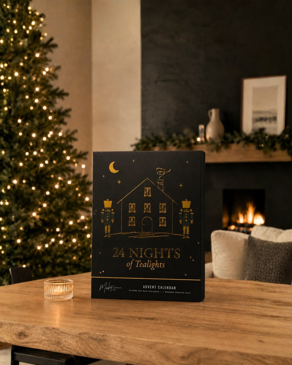 TEALIGHT ADVENT CALENDAR - 24 NIGHTS OF TEALIGHTS