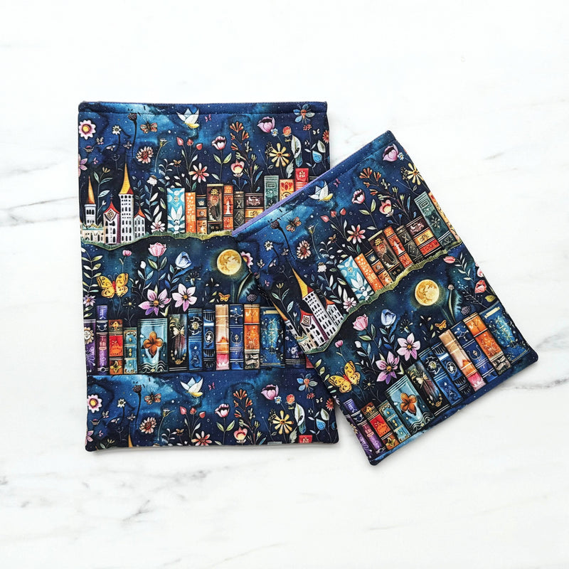 Bedtime story - padded book sleeve, book pouch