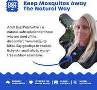 NATPAT Adult BuzzPatch Mosquito Repellent Patches for Adult