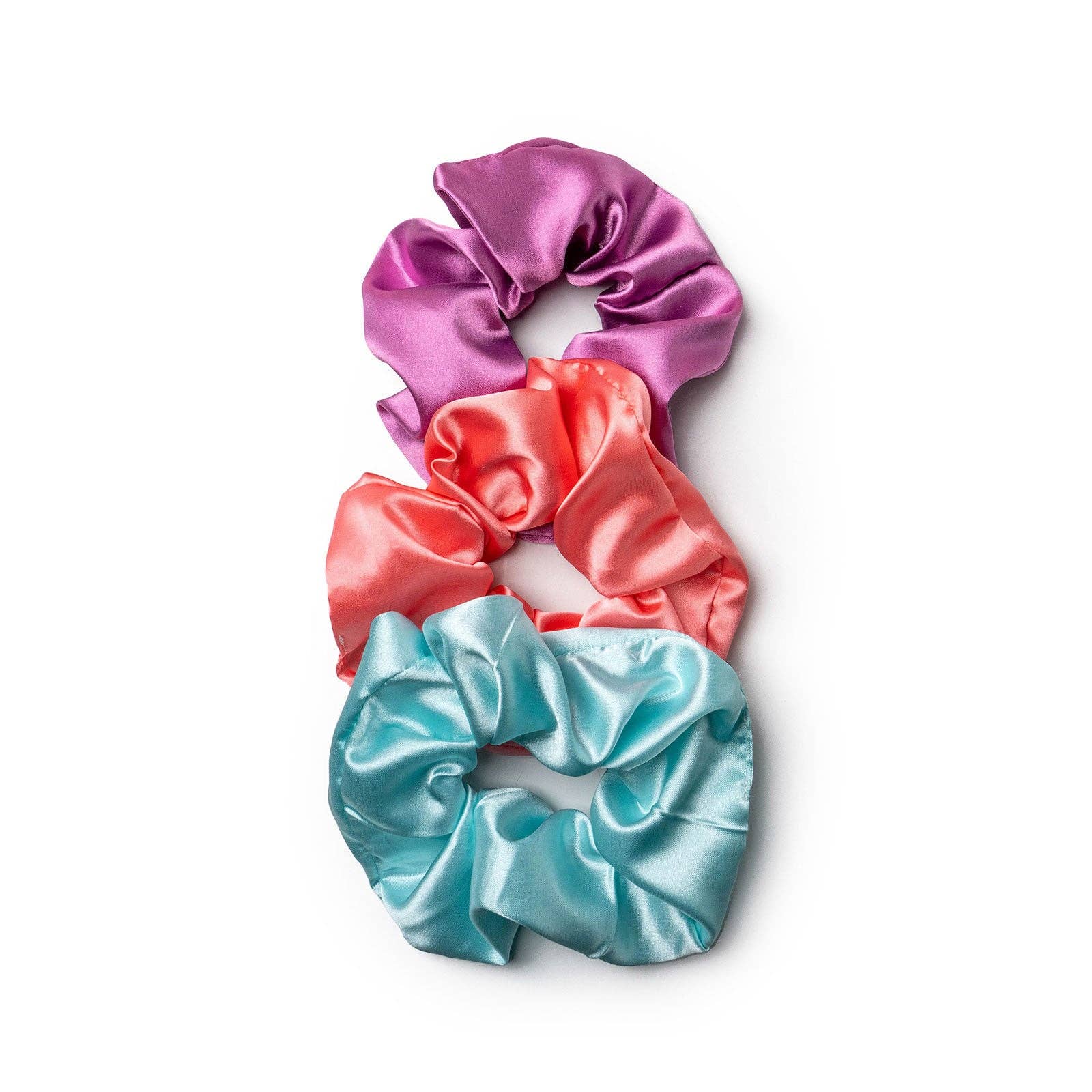 Lemon Lavender Mane Squeeze Oversized Satin Scrunchie Set