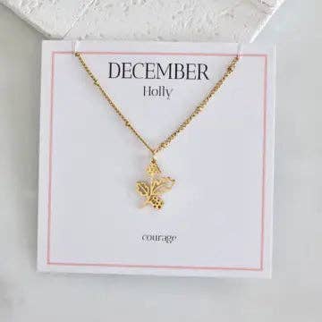 Birth Flower Necklaces - Waterproof