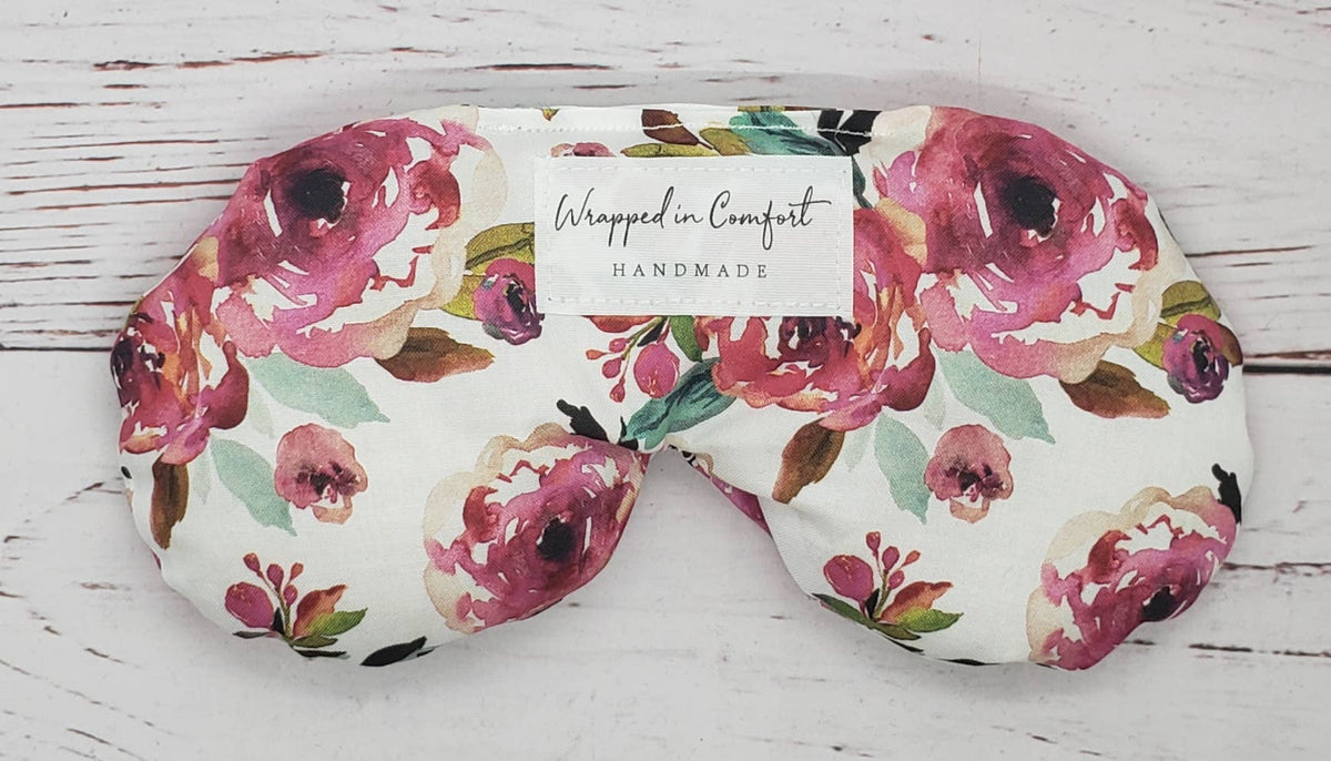 Organic Cotton Eye Pillow - Pink Floral