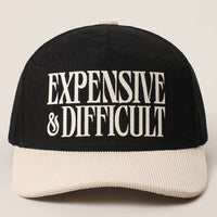 EXPENSIVE & DIFFICULT Corduroy Trucker Hat