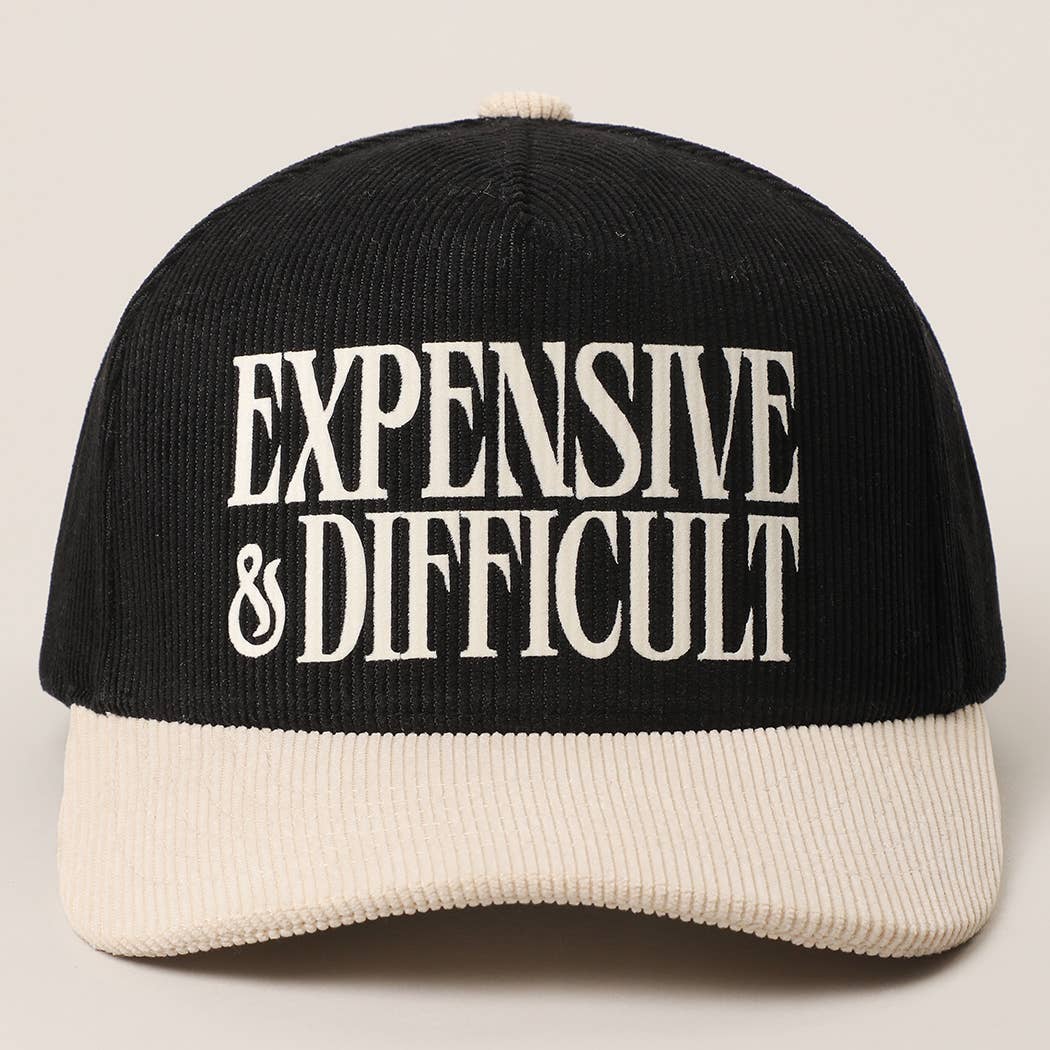 EXPENSIVE & DIFFICULT Corduroy Trucker Hat