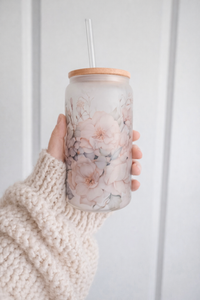 Floral Glassware | 16oz Glass