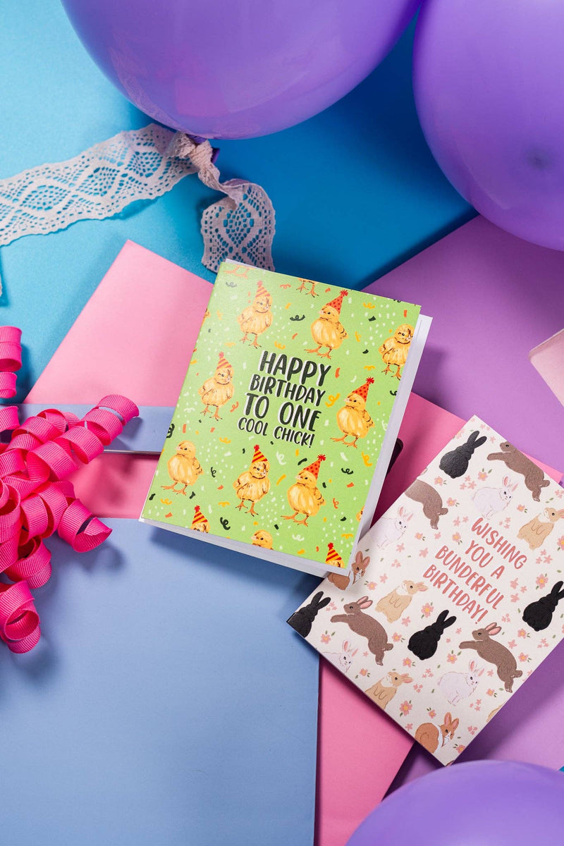 Happy Birthday To One Cool Chick - Greeting Card