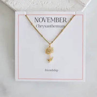 Birth Flower Necklaces - Waterproof
