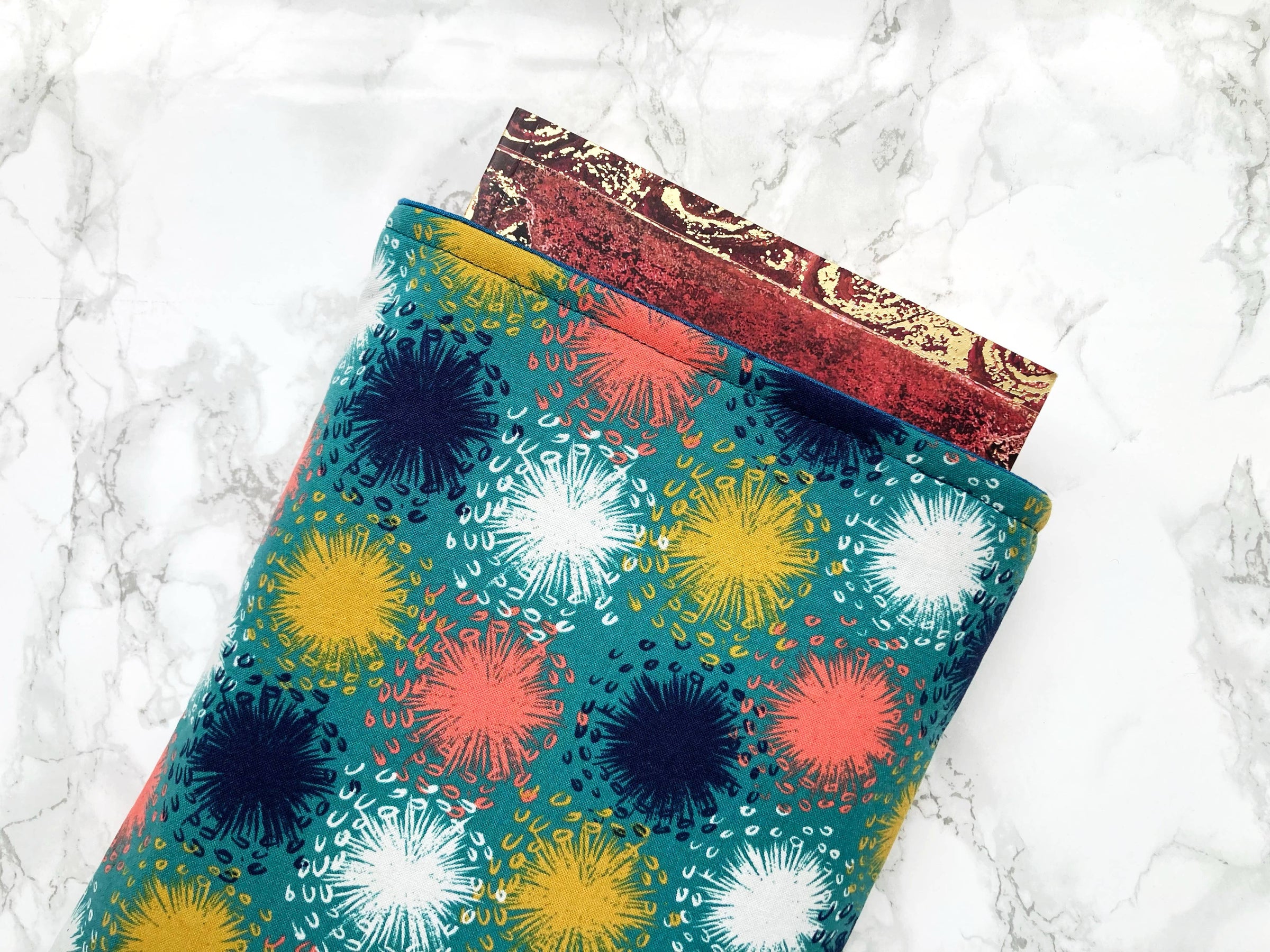 Splatter paint - padded book sleeve, book pouch