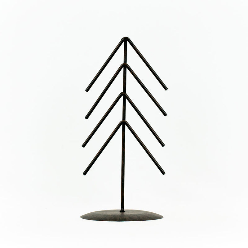 Metal Xmas Tree on Stand black 4.5x10