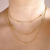 Specialty Chain Necklaces - Stainless Steel Gold Chains