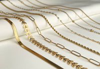 Dainty Gold Layering Necklaces - Stainless Steel Chains
