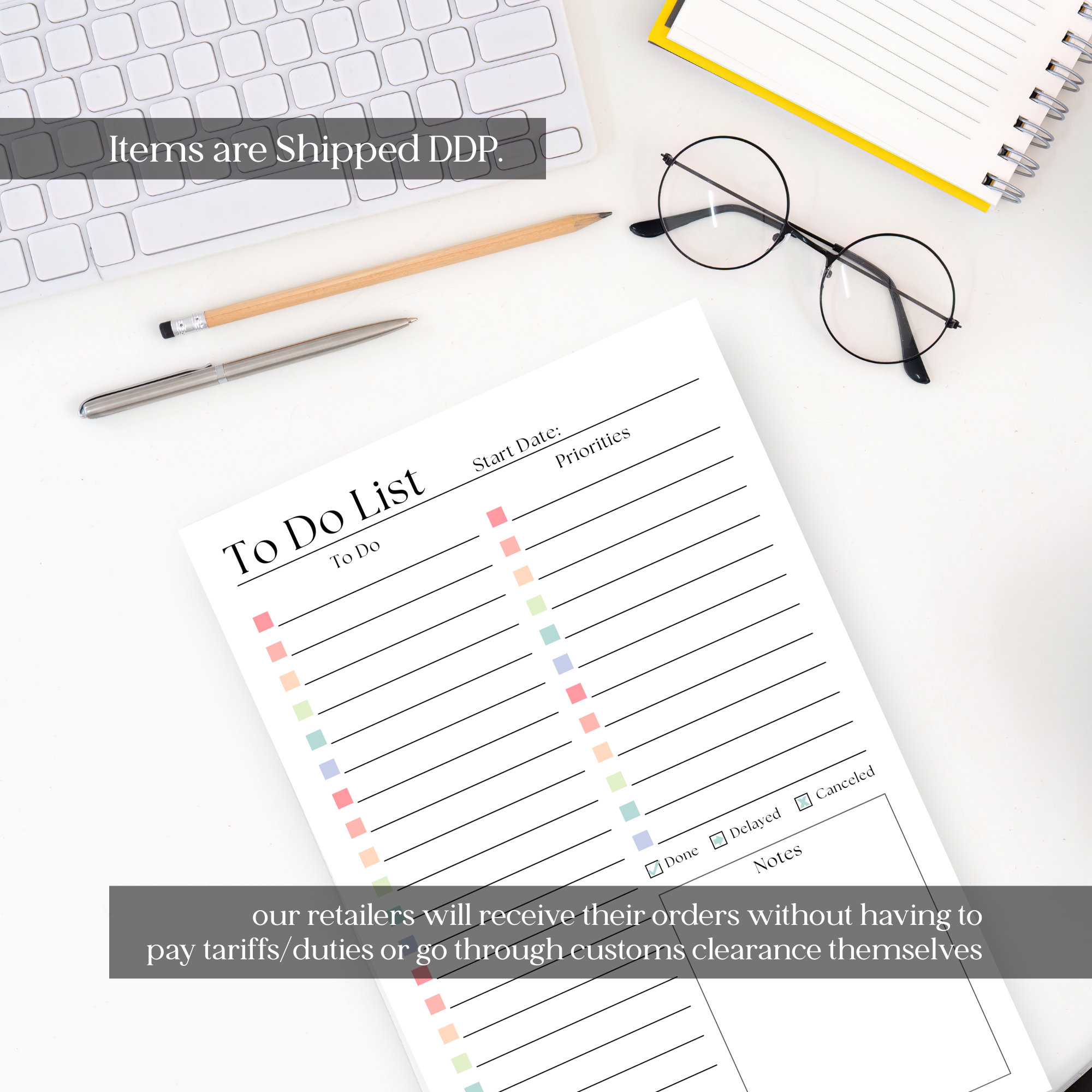 To-Do List Notepad: A5 Size 50-Page Daily Task Planner