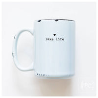 Lake life small heart | ceramic mug