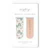 Flamingos Floral "I Am Grateful" Magnetic Gold Foil Bookmarks (Set of 2)
