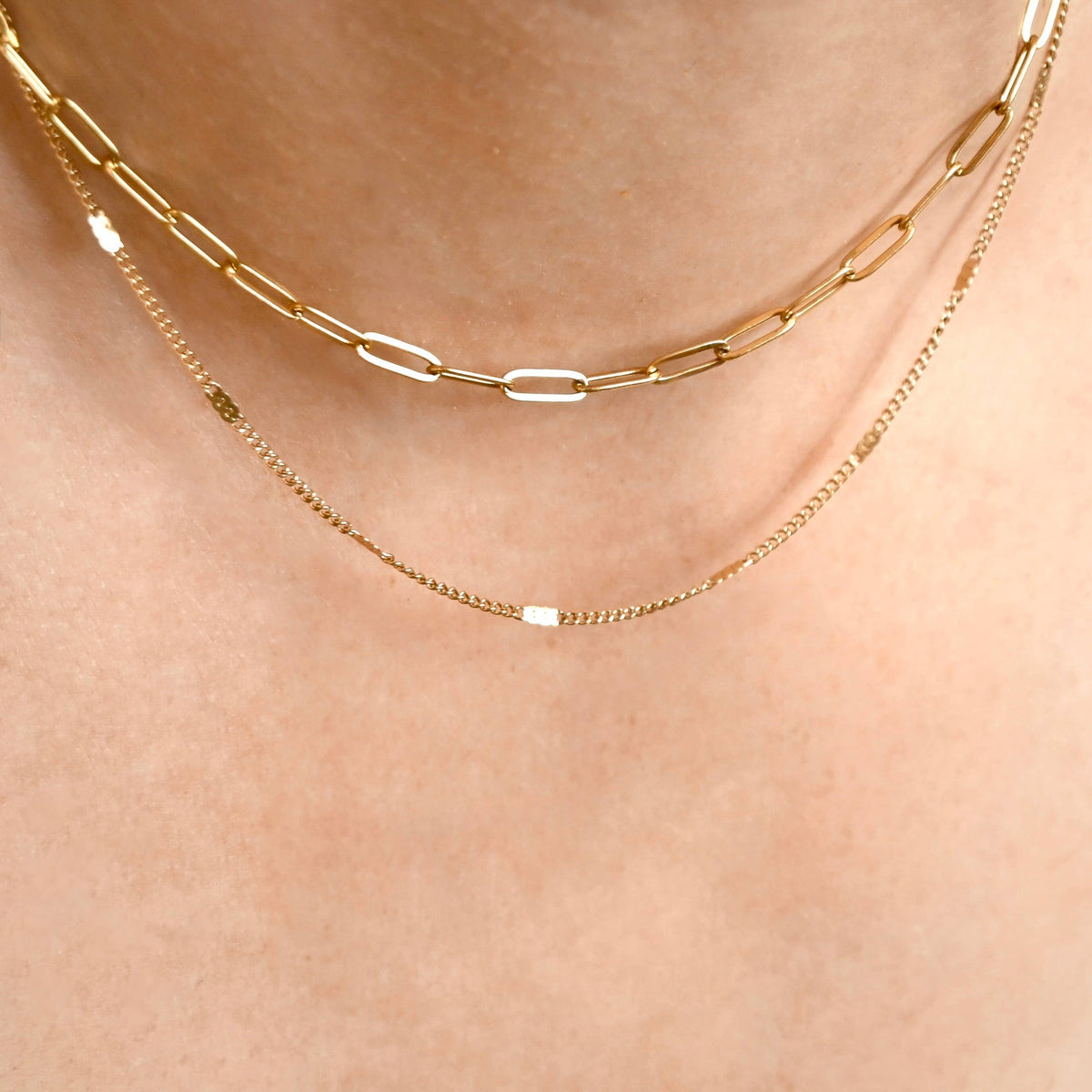 Specialty Chain Necklaces - Stainless Steel Gold Chains