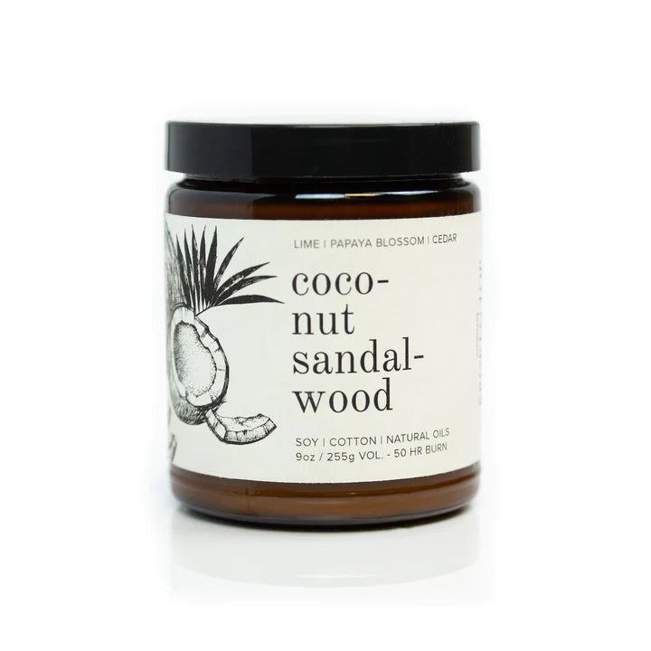 Soy Candle - Coconut Sandlewood