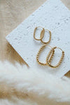 Roped Hazel Hoops-Medium