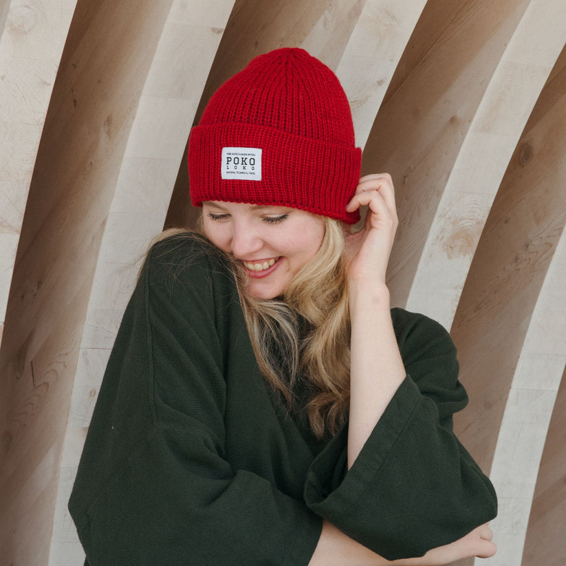 Alpaca Fisherman Hat - Chili